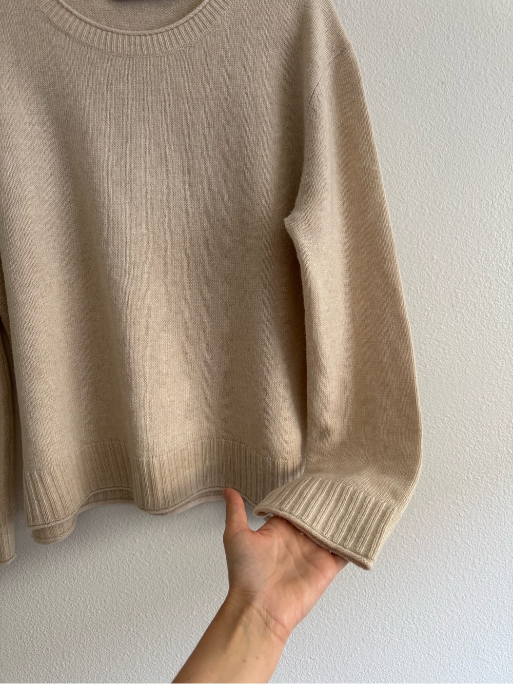 Jenni kayne Everyday Sweater oatmeal Women’s Sz L lightweight - Picture 8 of 9
